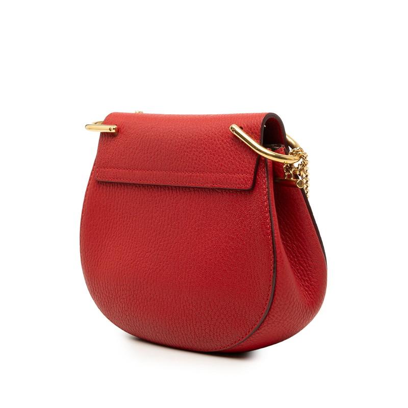 Chloe（クロエ） ドリュー 斜め掛け チェーン ショルダーバッグ レッド 