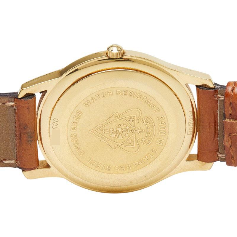 GUCCI メンズ　新品電池　ベルト新品　ローマ文字　腕時計 GUCCI（グッチ） 腕時計 社外ベルト 5400M クオーツ ホワイト文字盤