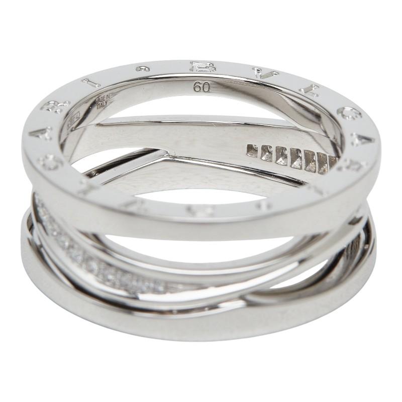 BVLGARI（ブルガリ） K18WG ホワイトゴールド 750 ダイヤモンド B