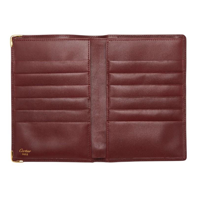 Cartier（カルティエ） マストライン 長財布 二つ折り財布 ワイン 