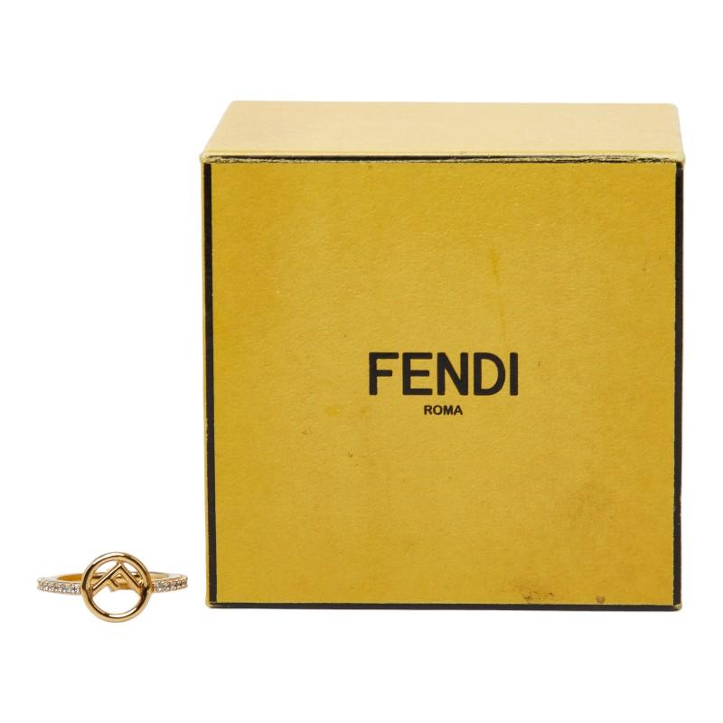 FENDI（フェンディ） エフ イズ リング 指輪 #S ゴールド メッキ