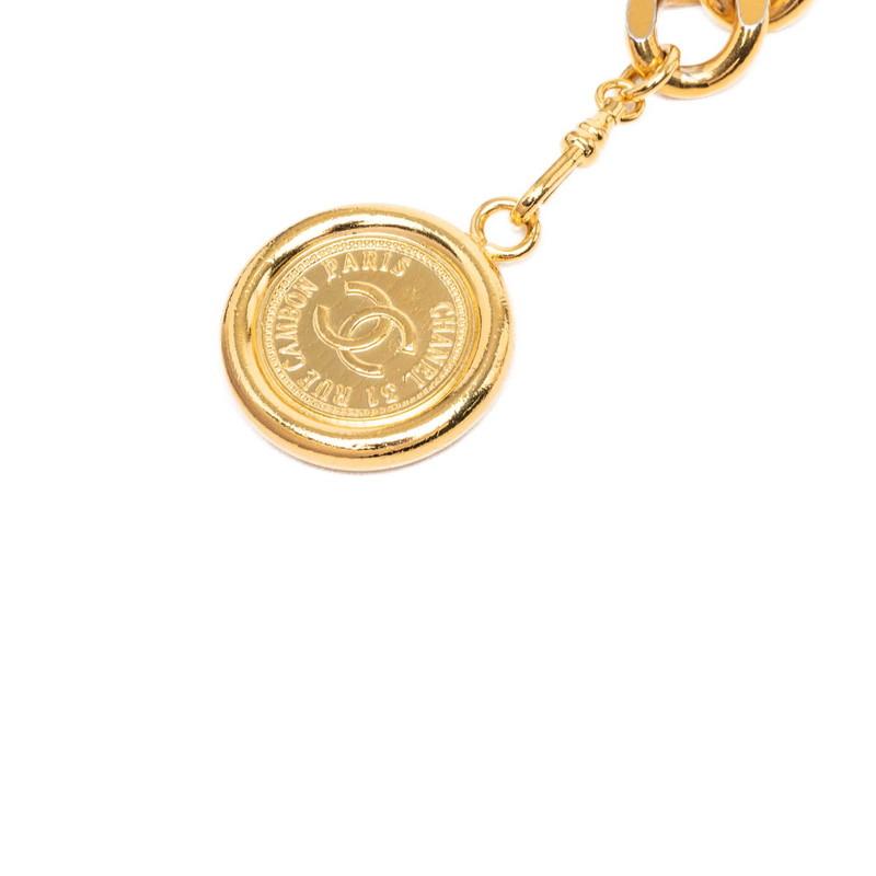 CHANEL（シャネル） ヴィンテージ ロゴ チェーン ベルト ゴールド