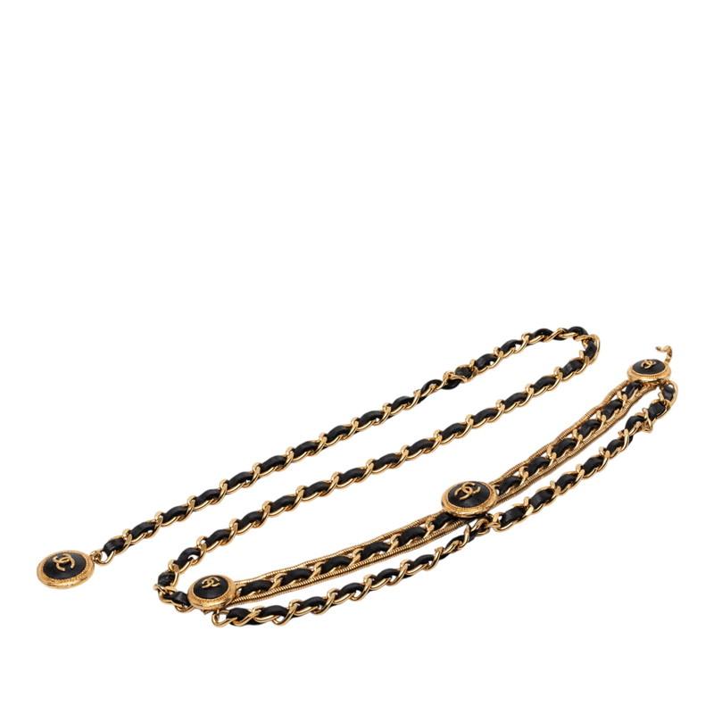 ④中古CHANEL シャネル ココマーク チェーンベルト ゴールド ヴィンテージ CHANEL（シャネル） ヴィンテージ ココマーク チェーン ベルト
