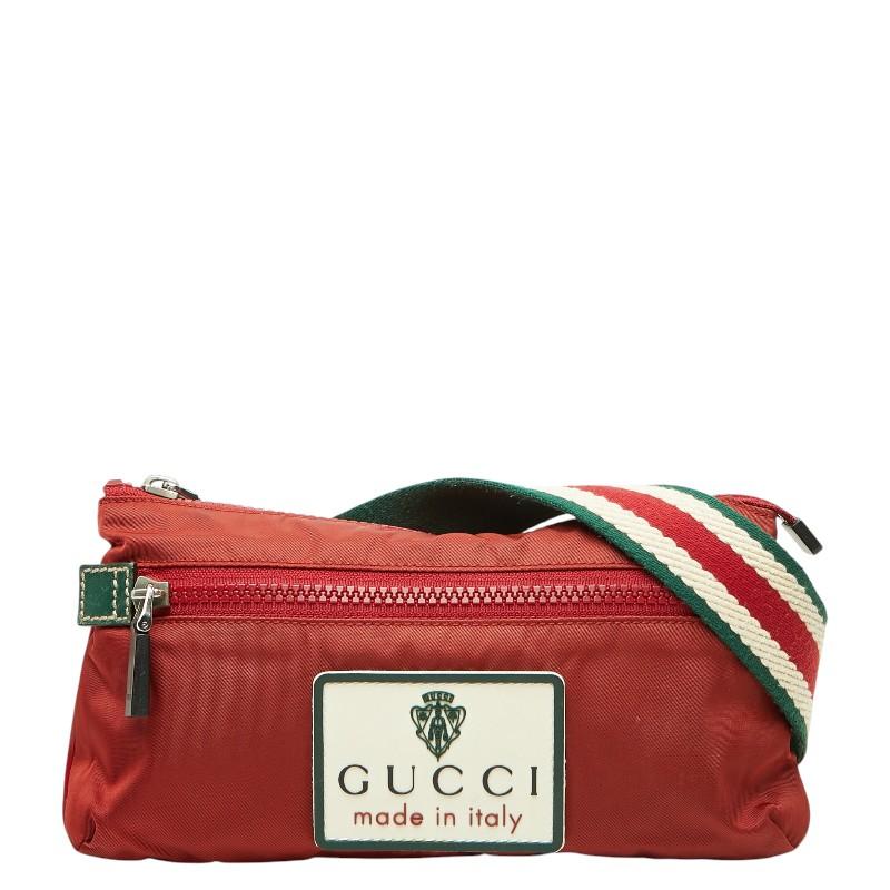 GUCCI（グッチ） ロゴ ボディバッグ ウエストバッグ 189663 レッド