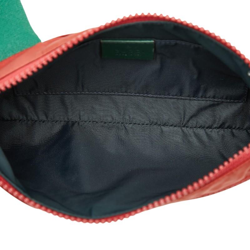 GUCCI ボディバッグ ブラック/グリーン/レッド GUCCI（グッチ） ロゴ ボディバッグ ウエストバッグ 189663 レッド