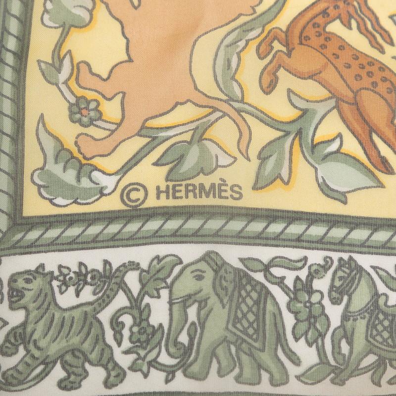 HERMES（エルメス） カレ140 CHASSE EN INDE インドの狩猟 スカーフ