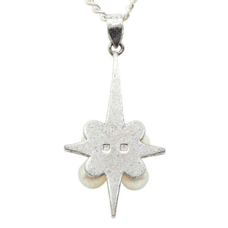 MIKIMOTO（ミキモト） クロス 十字架 モチーフ ネックレス SV925 