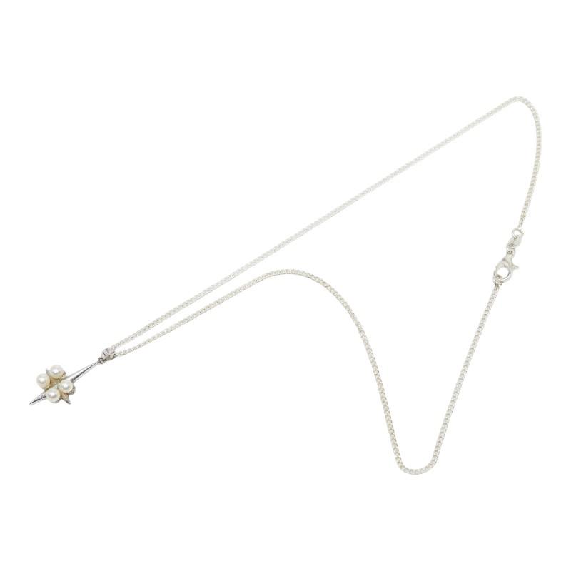 メンズ Mikimoto ミキモト クロスモチーフ ペンダントトップ シルバー925