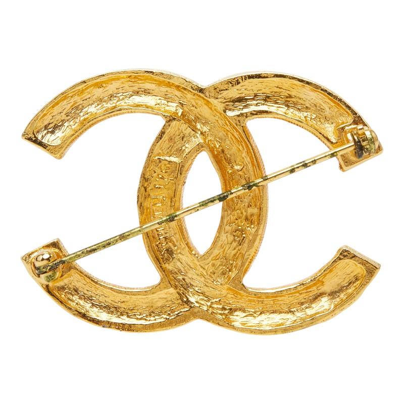 CHANEL（シャネル） ココマーク ブローチ ゴールド メッキ ライン
