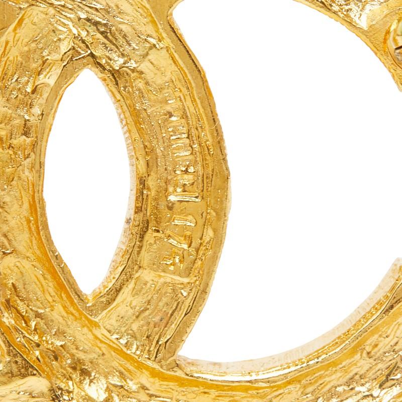 CHANEL　シャネル　ブローチ　ゴールド　ラインストーン　ココマーク CHANEL（シャネル） ココマーク ブローチ ゴールド メッキ ライン