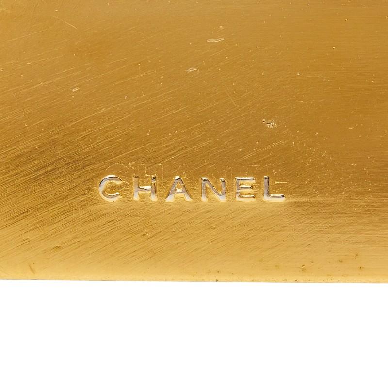 CHANEL（シャネル） ロゴプレート ブローチ ゴールド メッキ
