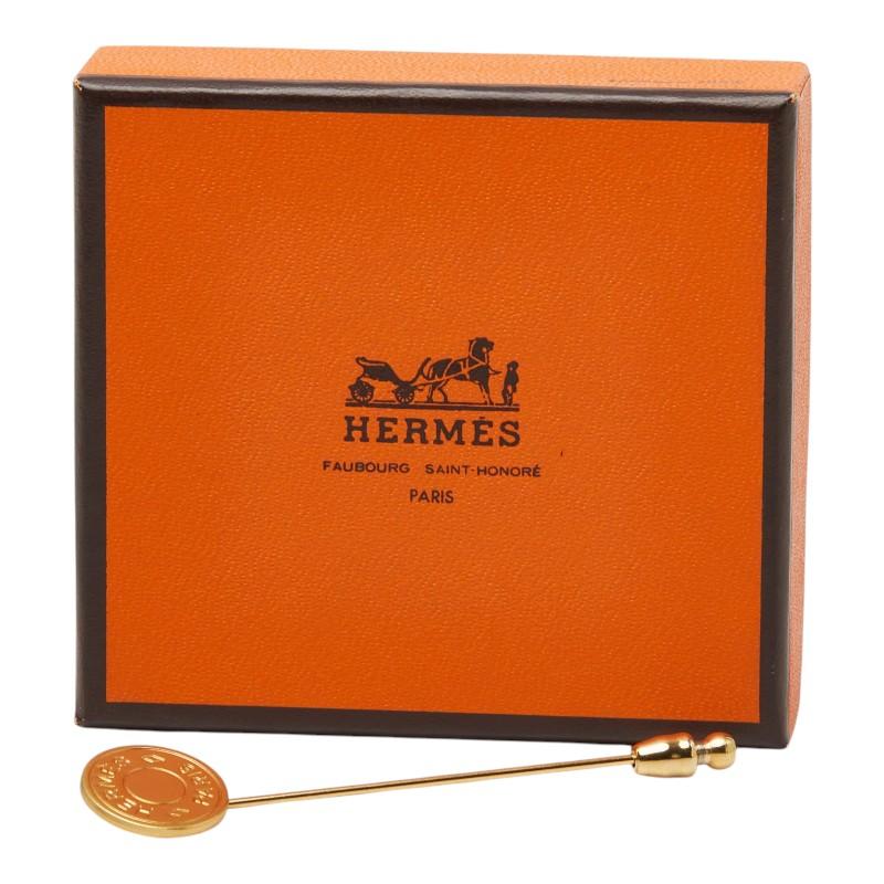 HERMES（エルメス） セリエ ピンブローチ ゴールド メッキ レディース