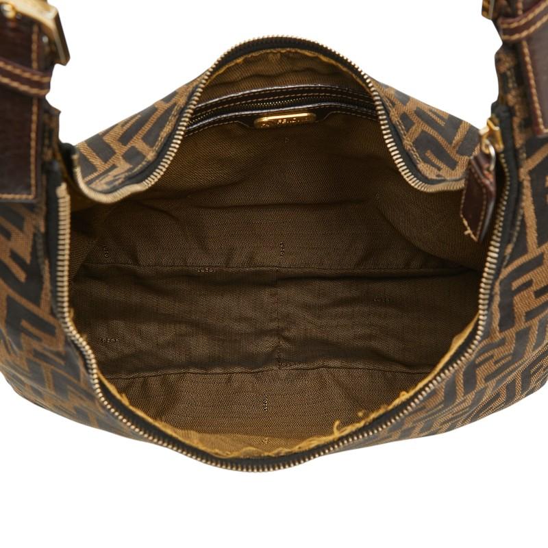 FENDI（フェンディ） ズッカ ワンショルダーバッグ ブラウン ブラック 