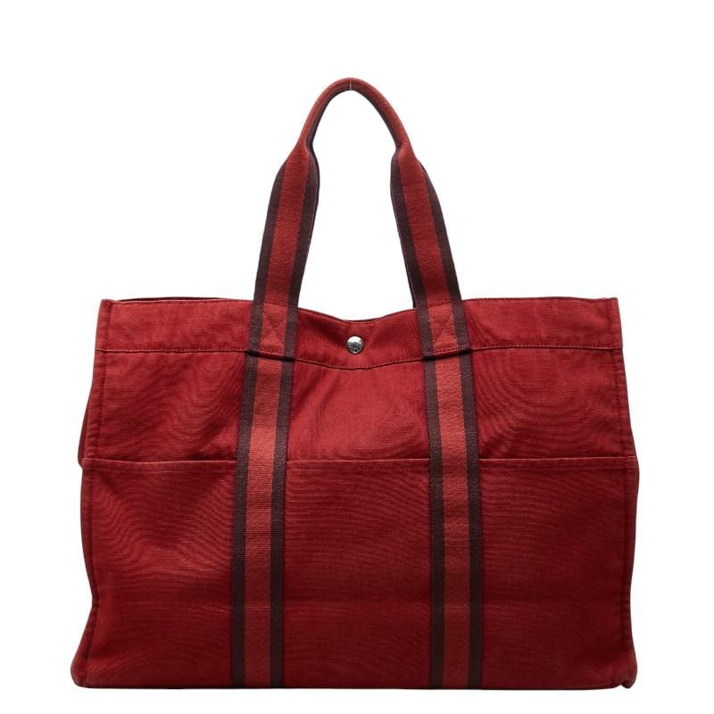 HERMES（エルメス） フールトゥGM トートバッグ レッド ボルドー