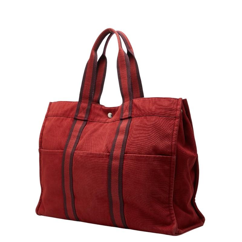HERMES（エルメス） フールトゥGM トートバッグ レッド ボルドー