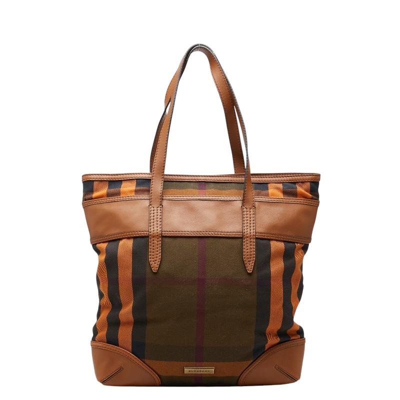 BURBERRY（バーバリー） チェック トートバッグ ブラウン マルチカラー