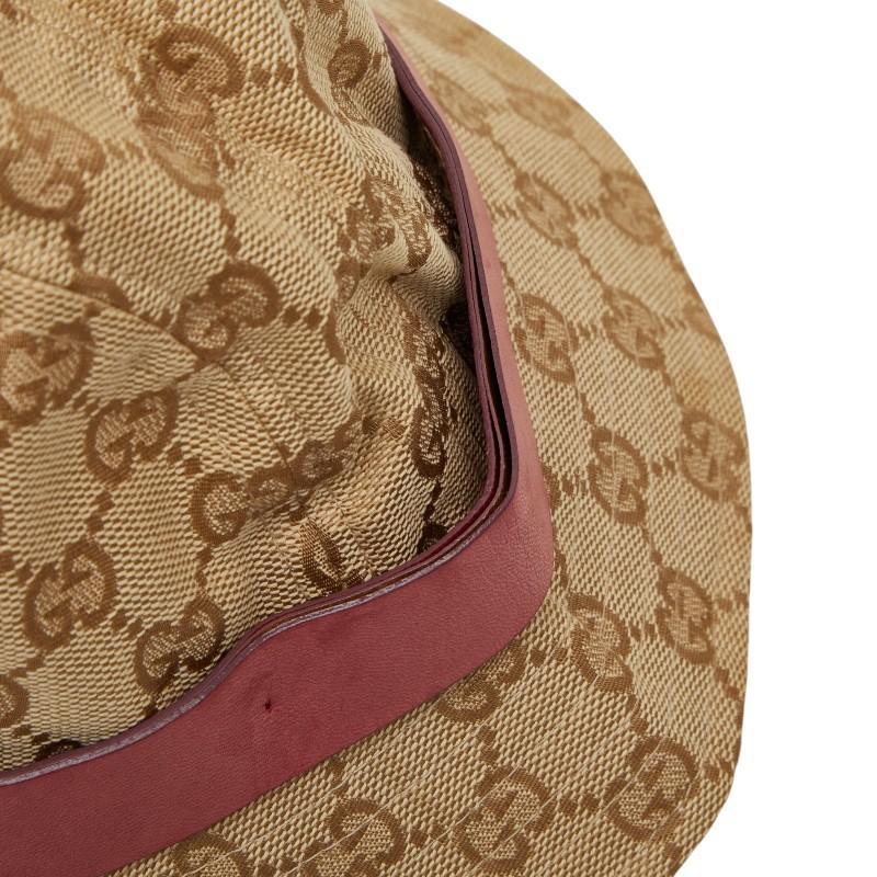 GUCCI（グッチ） GGキャンバス バケットハット ハット ベージュ ピンク