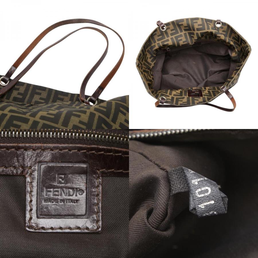 FENDI（フェンディ） ズッカ トートバッグ ハンドバッグ カーキ