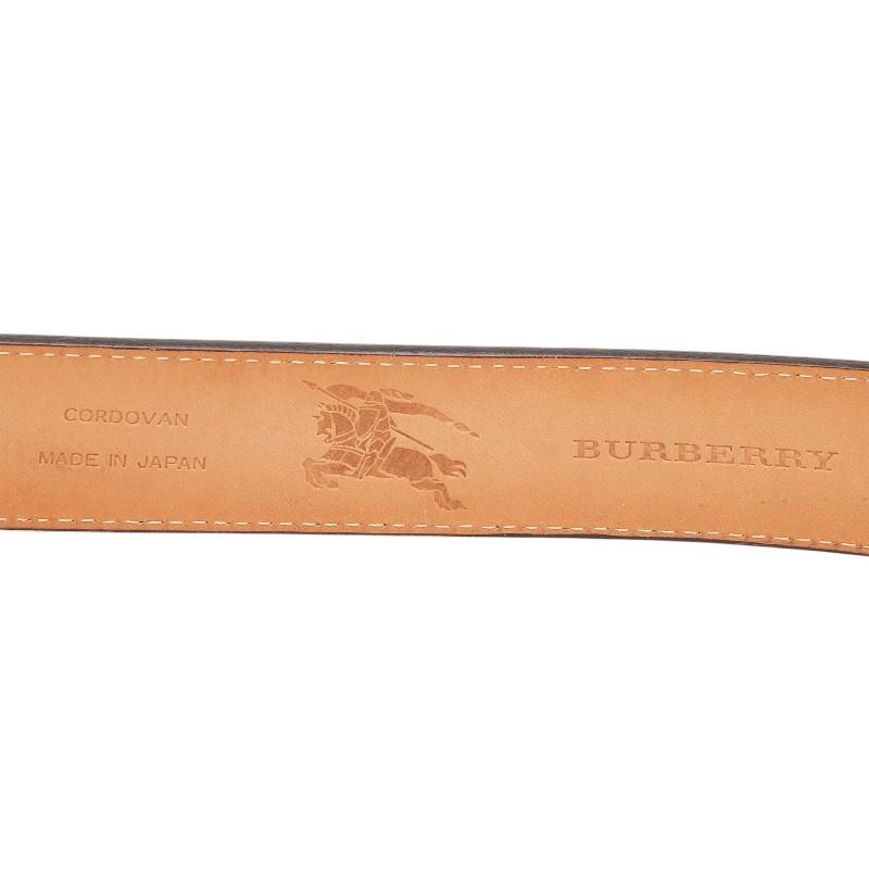 BURBERRY（バーバリー） ベルト ブラウン レザー メンズ 【中古