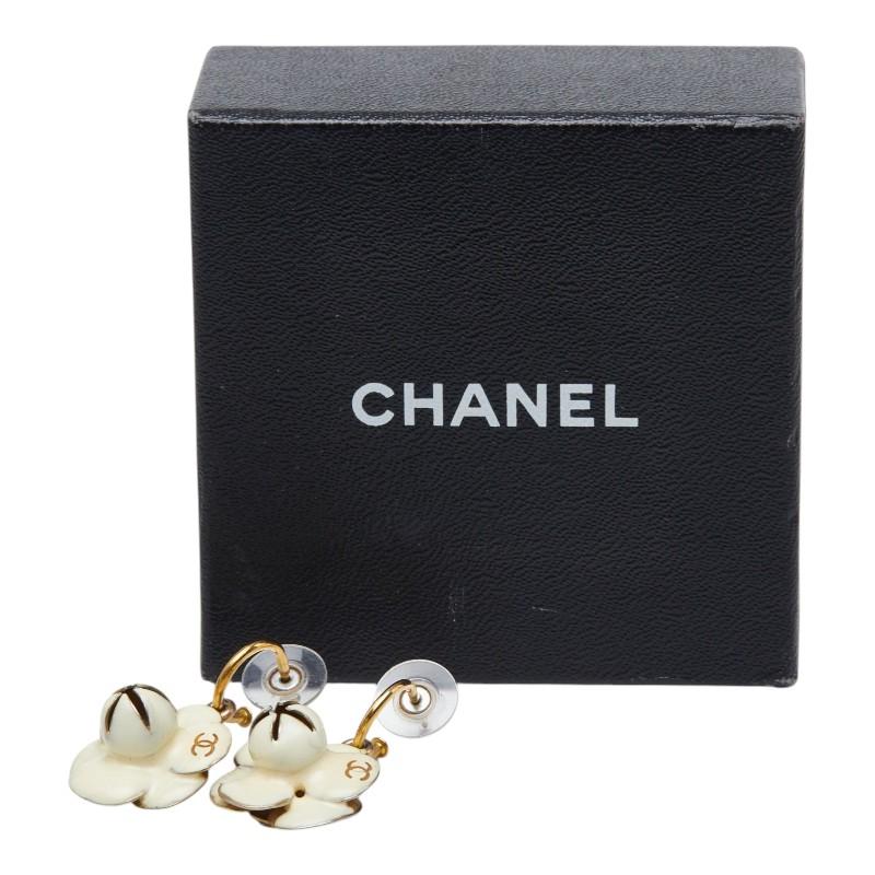 CHANEL（シャネル） ココマーク カメリア スウィングピアス 02P刻印