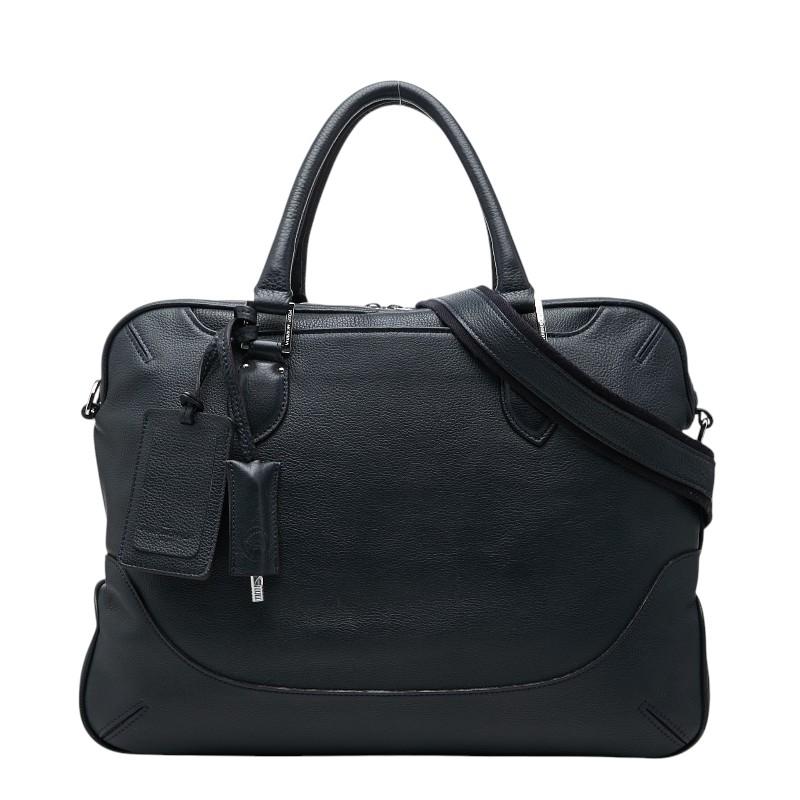 ペッレモルビダ レザー ビジネスバッグ 2way ショルダー ネイビー ペッレモルビダ ブリーフケース ビジネスバッグ ショルダー 2WAY