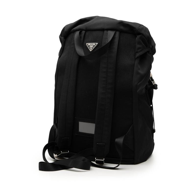 【美品】PRADA プラダ リュック バックパック ナイロン ブラック 三角ロゴ PRADA（プラダ） 三角ロゴプレート リュック バックパック ブラック