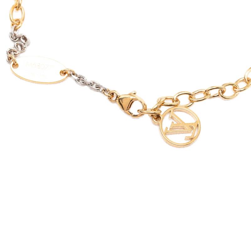 ルイヴィトンブレスレットロゴマニアM68077 LVゴールド シルバー箱保存袋付 LOUIS VUITTON（ルイ・ヴィトン） ルイ ヴィトン ブラスレ ロゴマニア