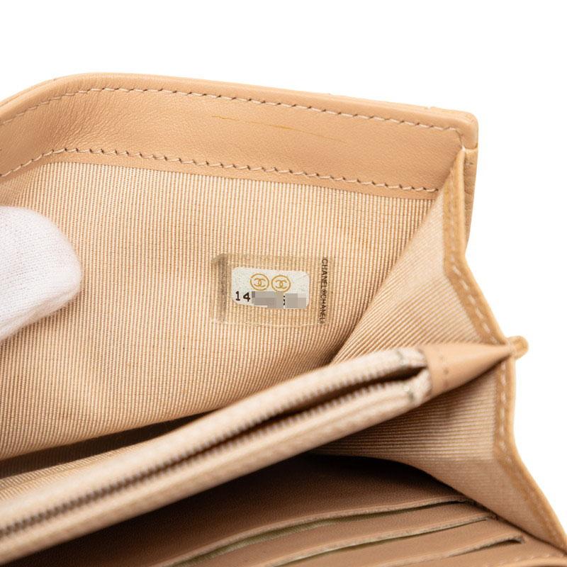 CHANEL（シャネル） ココマーク マトラッセ 長財布 ベージュ キャビア