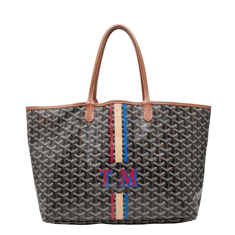 GOYARD（ゴヤール） サンルイPM トートバッグ ブラウン系 PVC レザー 