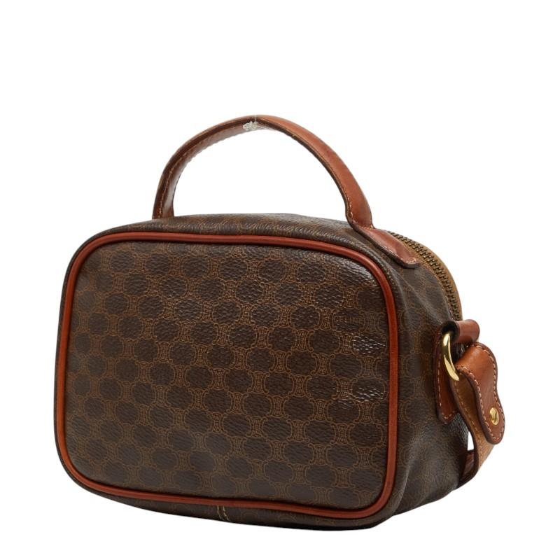 CELINE（セリーヌ） マカダム ハンドバッグ ショルダーバッグ ブラウン