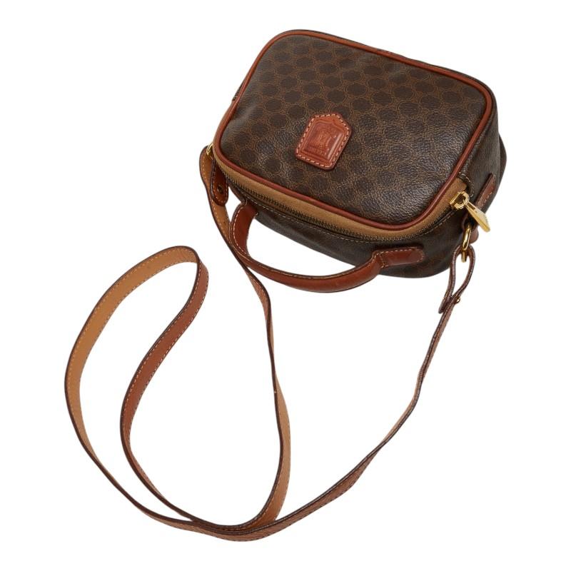 CELINE（セリーヌ） マカダム ハンドバッグ ショルダーバッグ ブラウン