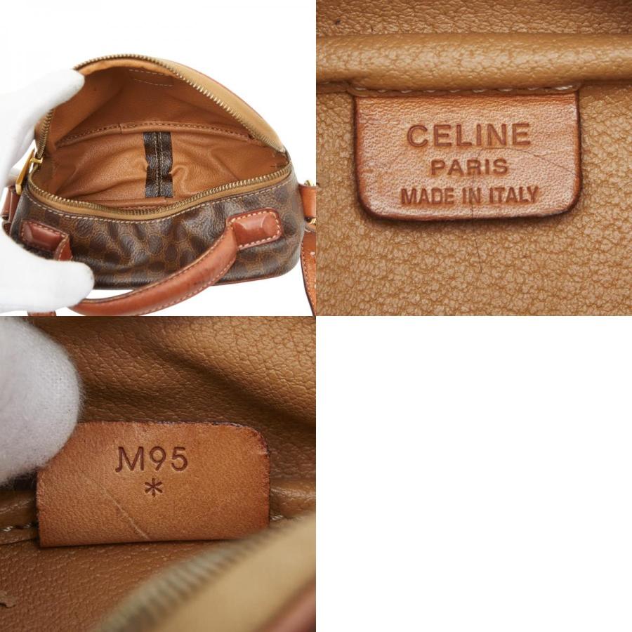 CELINE（セリーヌ） マカダム ハンドバッグ ショルダーバッグ ブラウン