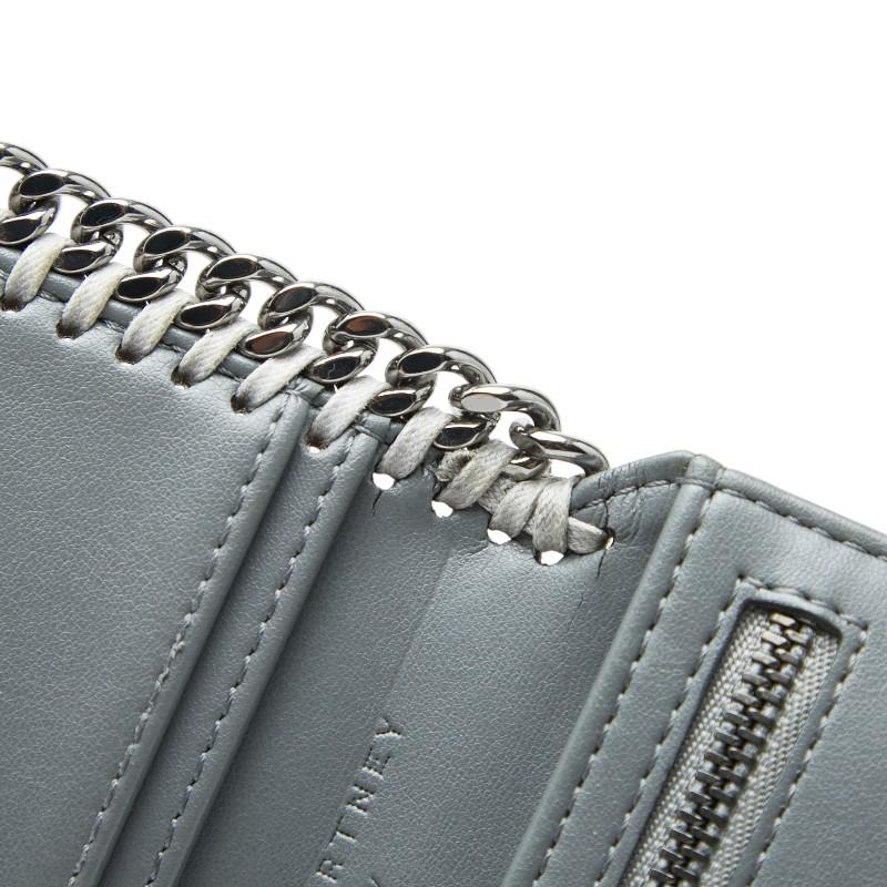 ステラマッカートニー ファラベラ 三つ折り財布 グレー ポリエステル