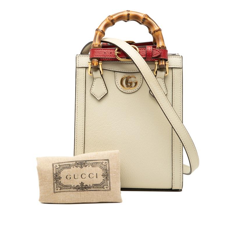 GUCCI（グッチ） バンブー ダイアナ ミニ トートバッグ ハンドバッグ 