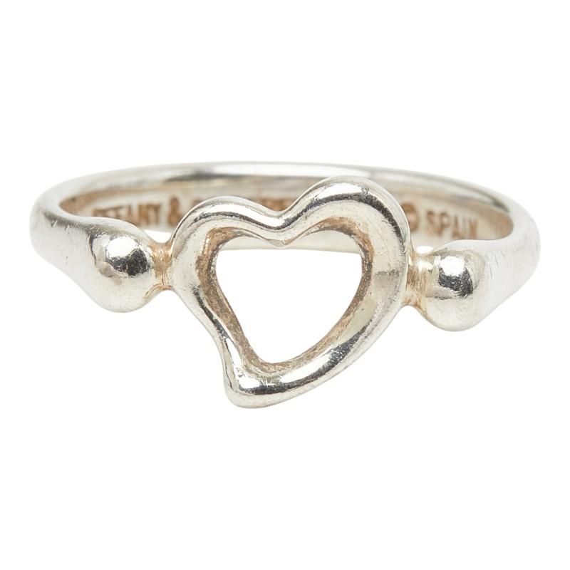 【美品】 TIFFANY&Co. オープンハート リング SV925 11.5号 TIFFANY&Co.（ティファニー） エルサ ペレッティ オープンハート