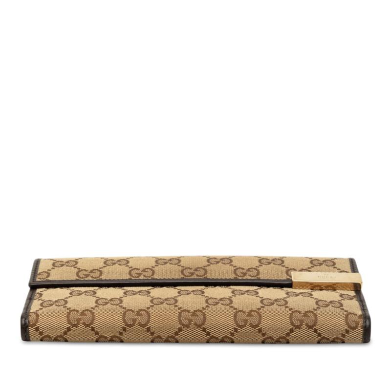 GUCCI（グッチ） GGキャンバス 長財布 257012 ベージュ ブラウン