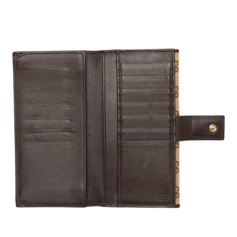 GUCCI（グッチ） GGキャンバス 長財布 257012 ベージュ ブラウン
