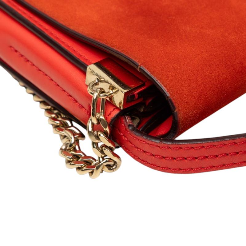 Chloe（クロエ） フェイ 斜め掛け ショルダーバッグ レッド系 レザー