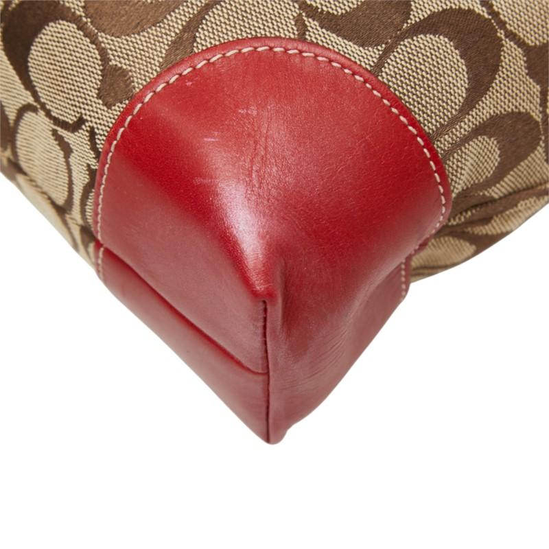 COACH コーチ アクセサリーポーチ ハンドバッグ シグネチャー レザー 赤 COACH（コーチ） シグネチャー ショルダーバッグ トートバッグ 6071