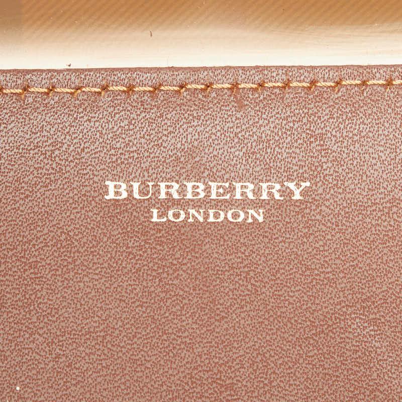 BURBERRY（バーバリー） ノバチェック ビニールトートバッグ ブラウン