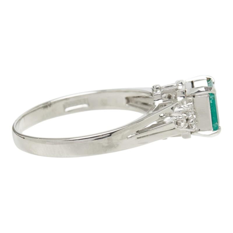 Pt900 プラチナ ダイヤモンド エメラルド エメラルド0.61ct ダイヤ