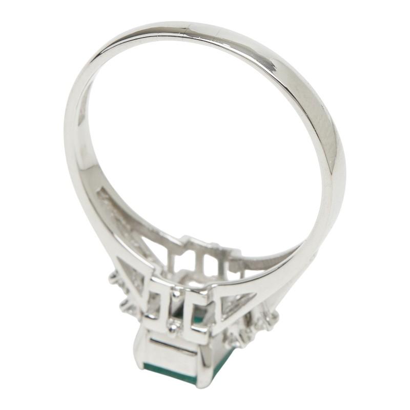 Pt900 プラチナ ダイヤモンド エメラルド エメラルド0.61ct ダイヤ