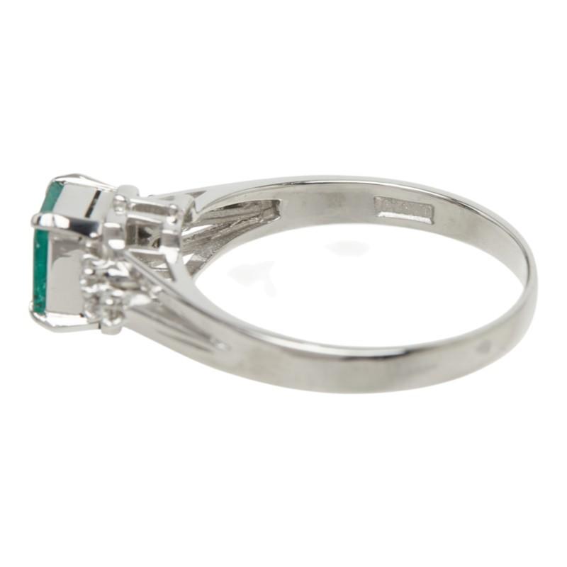 Pt900 プラチナ ダイヤモンド エメラルド エメラルド0.61ct ダイヤ