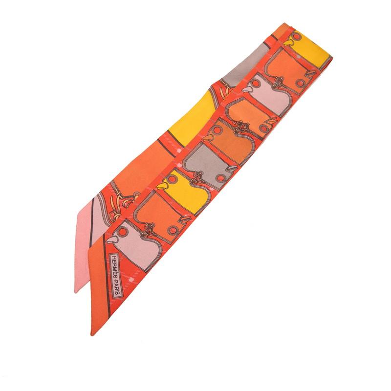 HERMES（エルメス） ツイリー カマイユ Camails スカーフ オレンジ