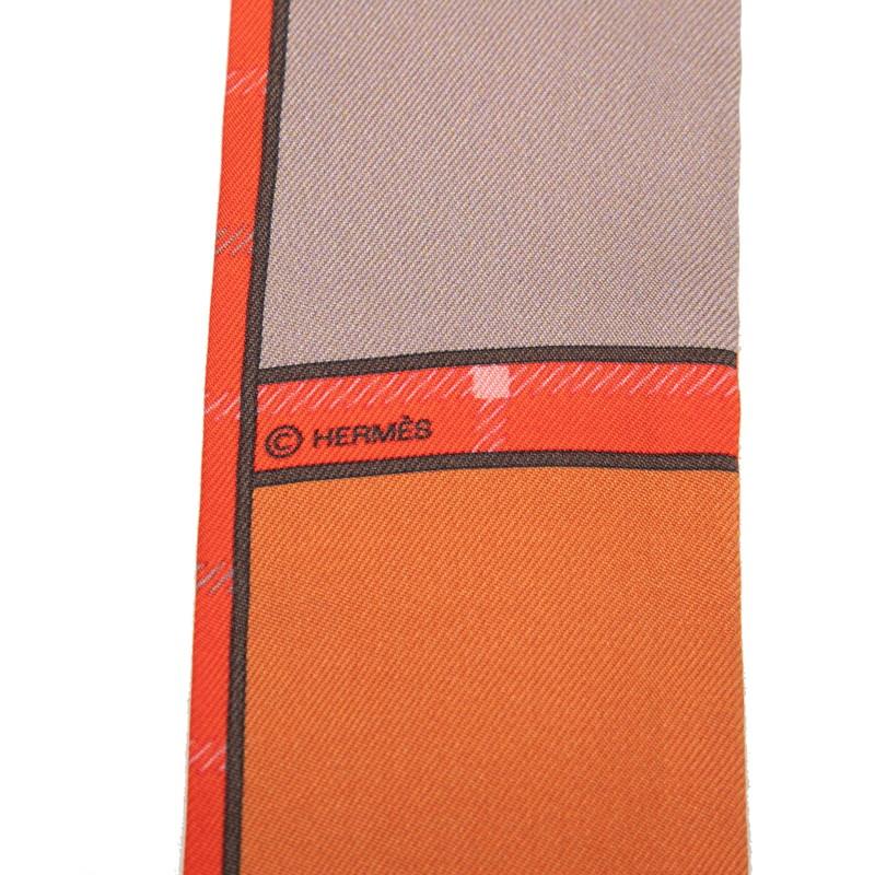 HERMES（エルメス） ツイリー カマイユ Camails スカーフ オレンジ