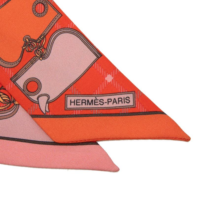 HERMES（エルメス） ツイリー カマイユ Camails スカーフ オレンジ
