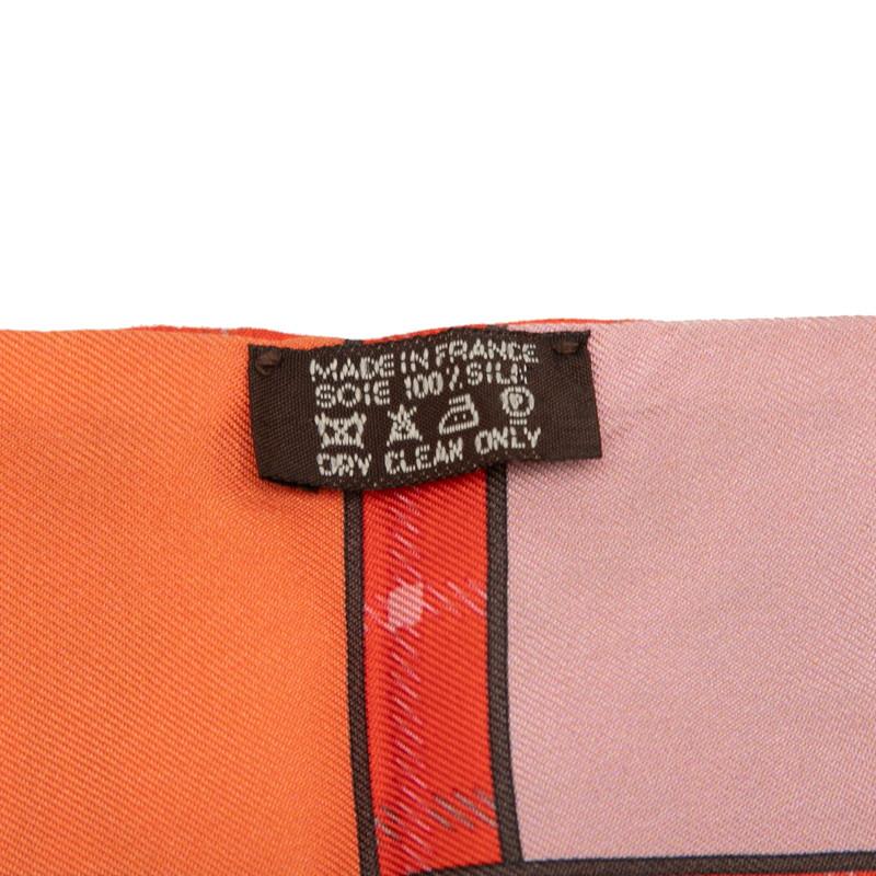 HERMES（エルメス） ツイリー カマイユ Camails スカーフ オレンジ