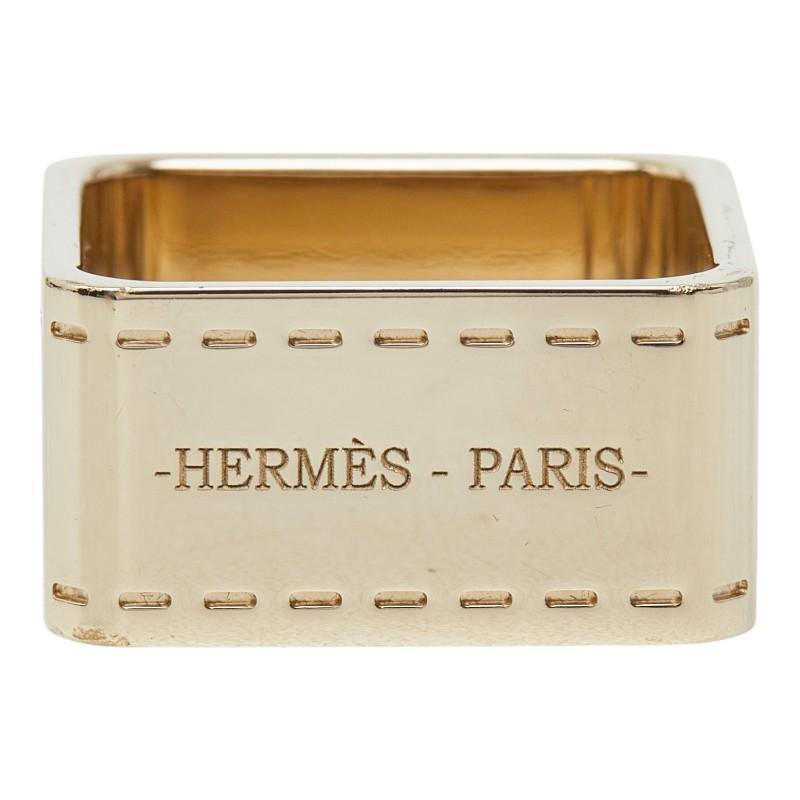 HERMES（エルメス） ボルデュック スクエア スカーフリング シルバー