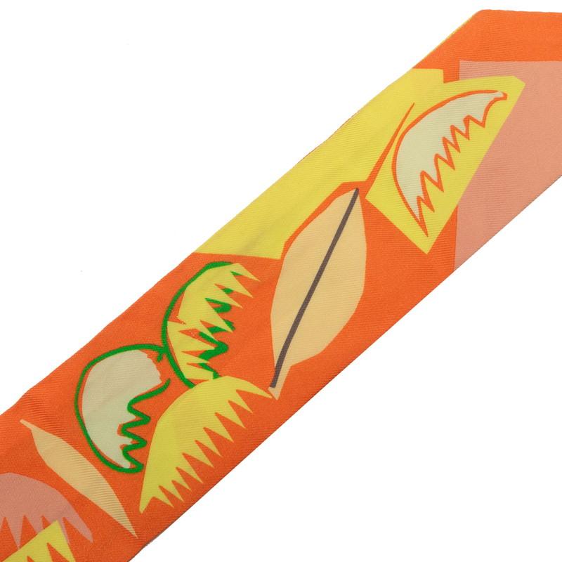 HERMÈS エルメス ツイリー SEA SURF AND FUN シルク HERMES（エルメス） ツイリー Sea Surf and Fun 海とサーフとファン