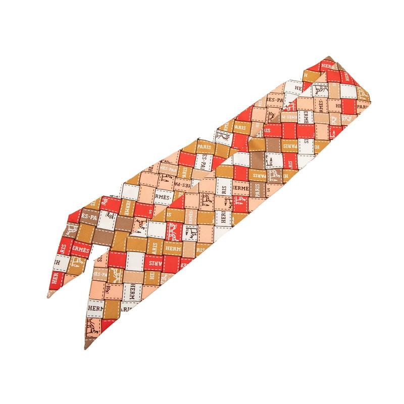 エルメス HERMES BOLDUC AU CARRE ボルデュックチェック HERMES（エルメス） ツイリー ボルデュックチェック Bolduc au Carre